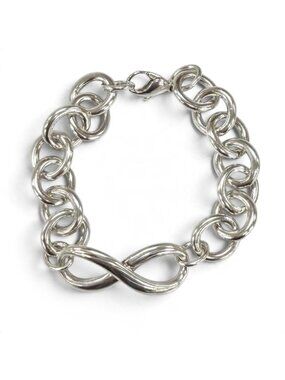 Tiffany & Co Infinity Donut Link Bracelet Silver